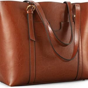 Women genuine leather tote