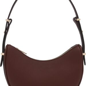 Compact Smooth Leather Underarm Bag